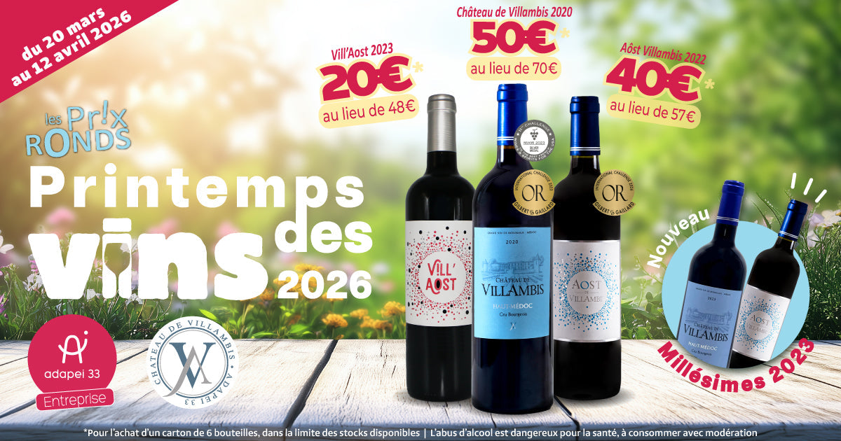 Printemps des vins - des promos à ne pas rater et des nouveaux millésimes disponibles !